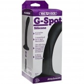 Черная изогнутая насадка Vac-U-Lock G-Spot - 16,5 см. - Doc Johnson - купить с доставкой в Оренбурге