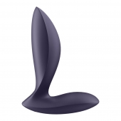 Фиолетовый анальный вибростимулятор Power Plug - Satisfyer - в Оренбурге купить с доставкой