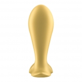 Золотистый анальный вибростимулятор Intensity Plug - Satisfyer - в Оренбурге купить с доставкой