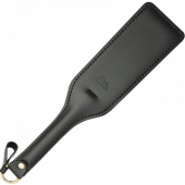 Черная кожаная шлепалка SitaBlack - 30 см. - Sitabella - купить с доставкой в Оренбурге