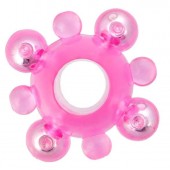 Эрекционное кольцо c бусинками - Toyfa Basic - в Оренбурге купить с доставкой