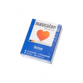 Презервативы с пупырышками Masculan Dotted - 3 шт. - Masculan - купить с доставкой в Оренбурге