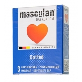 Презервативы с пупырышками Masculan Dotted - 3 шт. - Masculan - купить с доставкой в Оренбурге