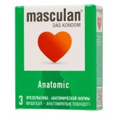 Презервативы анатомической формы Masculan Anatomic - 3 шт. - Masculan - купить с доставкой в Оренбурге