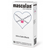 Ультрапрочные презервативы Masculan Ultra Safe Black - 10 шт. - Masculan - купить с доставкой в Оренбурге