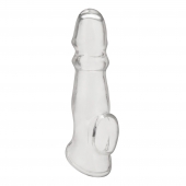 Прозрачная насадка для пениса Girthy Penis Enhancing Sleeve Extension - 17,1 см. - BlueLine - в Оренбурге купить с доставкой