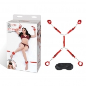 Красная фиксация на матрас Classic Bedspreader - Lux Fetish - купить с доставкой в Оренбурге