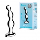 Стальной анальный фаллоимитатор для простаты Stainless Steel Anal Beads - 13 см. - b-Vibe - в Оренбурге купить с доставкой