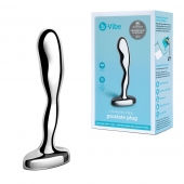 Стальной стимулятор простаты Stainless Steel Prostate Plug - 11,5 см. - b-Vibe - в Оренбурге купить с доставкой