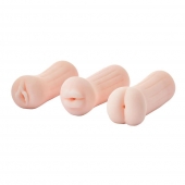 Набор из 3 мастурбаторов The Girl Next Door Tina - Dream Toys - в Оренбурге купить с доставкой