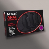 Набор из 3 массажеров простаты чёрного цвета NEXUS ANAL STARTER KIT - Nexus Range - в Оренбурге купить с доставкой