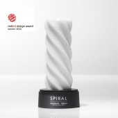 Белый 3D мастурбатор SPIRAL - Tenga - в Оренбурге купить с доставкой