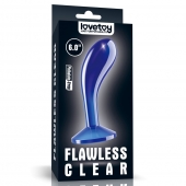 Синяя анальная втулка Flawless Clear Prostate Plug 6.0 - 15 см. - Lovetoy - в Оренбурге купить с доставкой