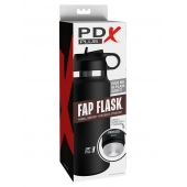 Черный мастурбатор в виде бутылки Fap Flask - Pipedream - в Оренбурге купить с доставкой