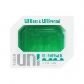 Зеленый мастурбатор-стимулятор Tenga Uni Emerald - Tenga - в Оренбурге купить с доставкой