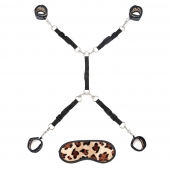 Леопардовая фиксация на матрас для рук и ног Classic Bedspreader - Lux Fetish - купить с доставкой в Оренбурге