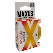 Презервативы анатомической формы Maxus Sensual - 3 шт. - Maxus - купить с доставкой в Оренбурге