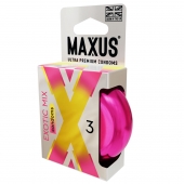 Ароматизированные презервативы Maxus Exotic Mix - 3 шт. - Maxus - купить с доставкой в Оренбурге