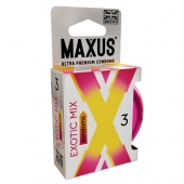 Ароматизированные презервативы Maxus Exotic Mix - 3 шт. - Maxus - купить с доставкой в Оренбурге