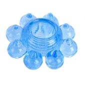 Голубая гелевая насадка-цветок - Toyfa Basic - в Оренбурге купить с доставкой
