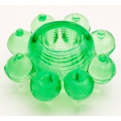Зеленое эрекционное кольцо-цветок - Toyfa Basic - в Оренбурге купить с доставкой