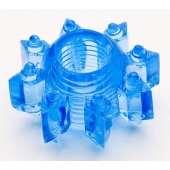 Голубая гелевая насадка-звезда - Toyfa Basic - в Оренбурге купить с доставкой