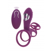 Фиолетовая эрекционная вибронасадка Halo Halo C-Ring Sleeve - Toy Joy - в Оренбурге купить с доставкой