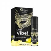 Съедобный жидкий вибратор Dual Vibe! со вкусом лимонного джина с тоником - 15 мл. - ORGIE - купить с доставкой в Оренбурге