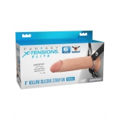 Полый страпон на ремнях 6’’ Hollow Silicone Strap-on - Pipedream - купить с доставкой в Оренбурге