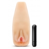 Мастурбатор-вагина с вибрацией Soft   Wet Natasha Realistic Beige Masturbator - Blush Novelties - в Оренбурге купить с доставкой
