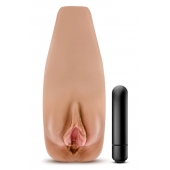 Маструбатор-вагина с вибрацией Soft   Wet Renata Realistic Tan Masturbator - Blush Novelties - в Оренбурге купить с доставкой