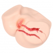 Мастурбатор-полуторс с двойным слоем материала Vanilla Onahole Real Vagina - KOKOS - в Оренбурге купить с доставкой