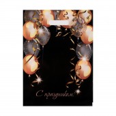 Пакет с вырубной ручкой и принтом в виде шариков (30х40 см) - Сима-Ленд - купить с доставкой в Оренбурге