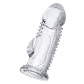 Прозрачная насадка на пенис с шипиками и коготком - 13,5 см. - A-toys - в Оренбурге купить с доставкой