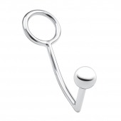 Кольцо на пенис с анальным стимулятором Stainless Steel Anal Hook   Cock Ring - BlueLine - в Оренбурге купить с доставкой