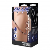 Кольцо на пенис с анальным стимулятором Two Bead Stainless Steel Anal Hook   Cock Ring - BlueLine - в Оренбурге купить с доставкой