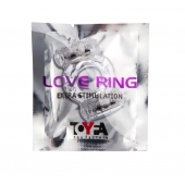 Прозрачное виброкольцо с двумя вибропульками - Toyfa Basic - в Оренбурге купить с доставкой