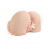 Телесный мастурбатор-полуторс с вибрацией и эффектом всасывания Back That Ass Up - Pipedream - в Оренбурге купить с доставкой