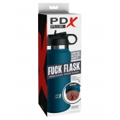 Смуглый мастурбатор-вагина в синей колбе F*ck Flask - Pipedream - в Оренбурге купить с доставкой