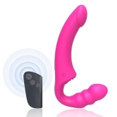 Розовый безремневой страпон Straples Strap-On Dildo - Erokay - купить с доставкой в Оренбурге