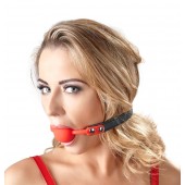 Силиконовый кляп-шар на чёрных ремешках Red Gag silicone - Orion - купить с доставкой в Оренбурге