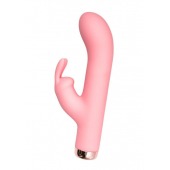 Розовый силиконовый вибратор-кролик - 16,5 см. - Свободный ассортимент