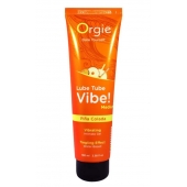 Гель с эффектом вибрации Lube Tube Vibe Medium Pina Colada - 100 мл. - ORGIE - купить с доставкой в Оренбурге