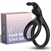 Черное эрекционное кольцо с подхватом мошонки - Boys of Toys - в Оренбурге купить с доставкой
