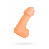 Оранжевая свеча в форме пениса - 47 гр. - Pecado - купить с доставкой в Оренбурге