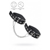Черные оковы из одного ремешка с люверсами - Pecado - купить с доставкой в Оренбурге