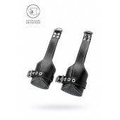 Черные подвесы с белой строчкой - Pecado - купить с доставкой в Оренбурге