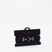 Черный ошейник из высококачественной натуральной кожи - Crazy Handmade - купить с доставкой в Оренбурге