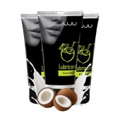 Набор из 3 съедобных лубрикантов JUJU со вкусом кокоса - JuJu - купить с доставкой в Оренбурге