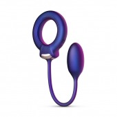 Фиолетовое эрекционное виброкольцо с анальным шариком Eclipse - ONE DC B.V. - в Оренбурге купить с доставкой